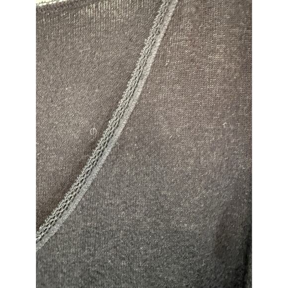 Black V-Neck Basic Casual Lace Trim Elena Gilbert Top Dainty Stretch Everyday - Picture 4 of 12